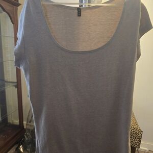 Cue Light Gray Short Sleeve Top